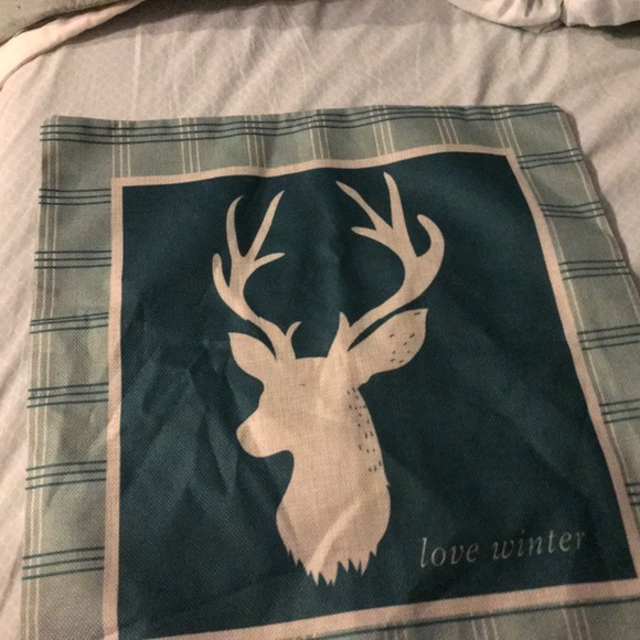 Set 3 deer buck pillow covers couch - Picture 2 of 4